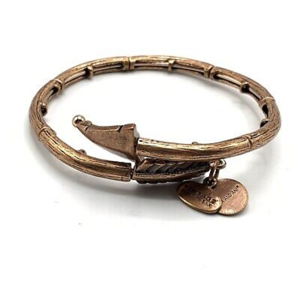 Alex & Ani Vintage Arrow Gold Wrap Bangle